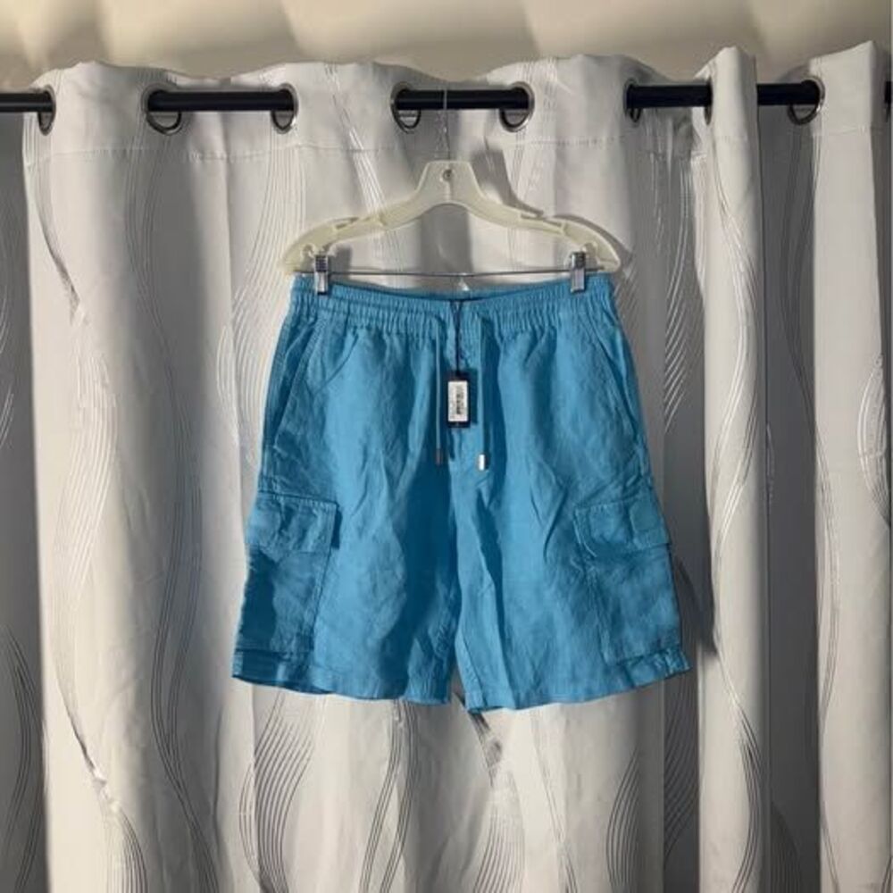 Vilebrequin Baie Linen Cargo Shorts Size L